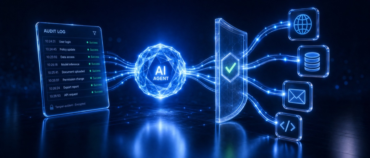 Secure AI agent with audit trail
